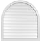Ekena Millwork Round Top Surface Mount PVC Gable Vent: Functional, w/ 2"W x 2"P Brickmould Sill Frame, 36"W x 38"H GVPRT36X3803SF - alternate 1
